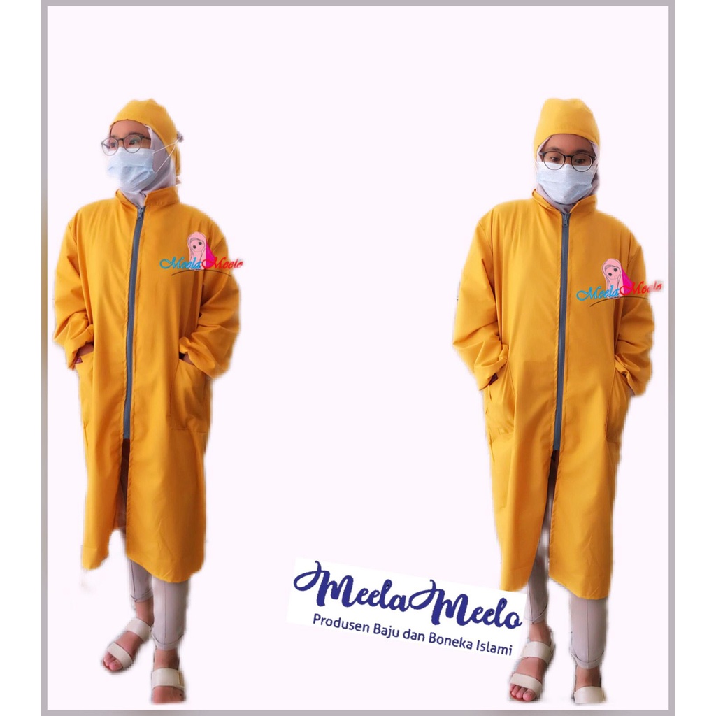 Jas Laboratorium APD Seri Terbaruu + zipper | Baju APD Motif - APD Medical gown reusable APD pediatric, surgical, apd gigi Medical gown reusable