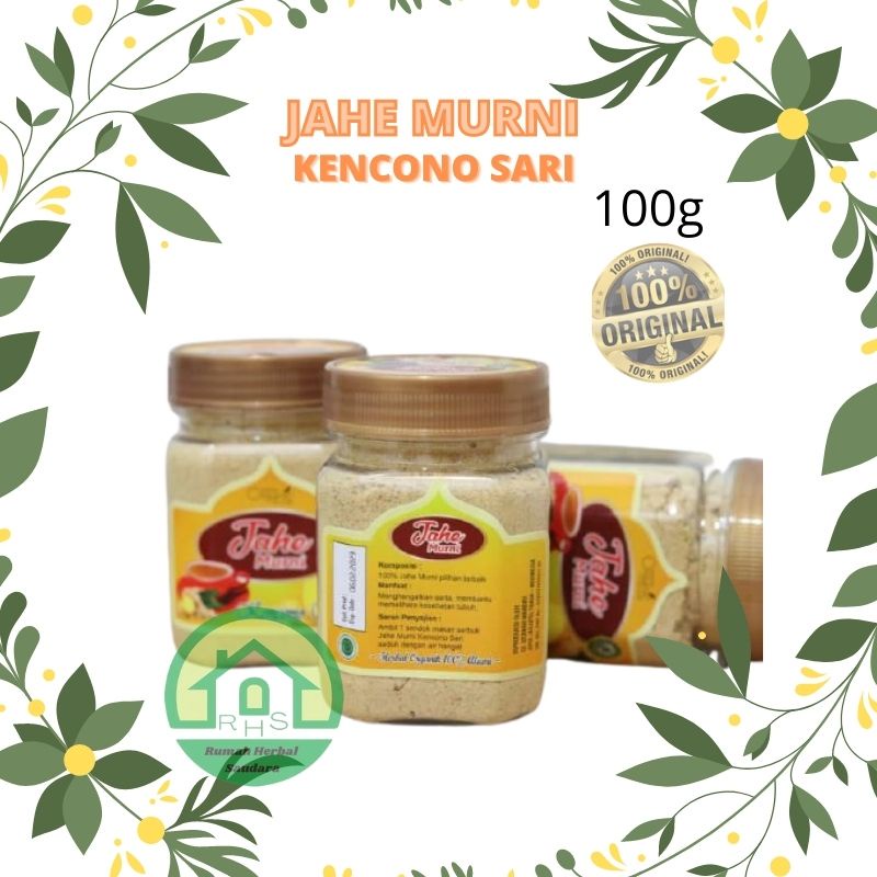 

jahe murni kencono sari jahe alami pilihan terbaik asli original jahe murni kencono sari 100g