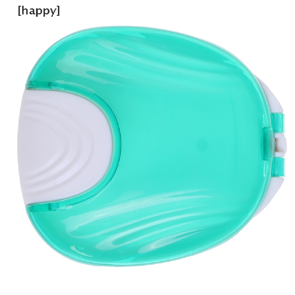 HA 1Pcs Dental False Teeth Cleaning Box Denture Bath Container Retainer Holder Case ID