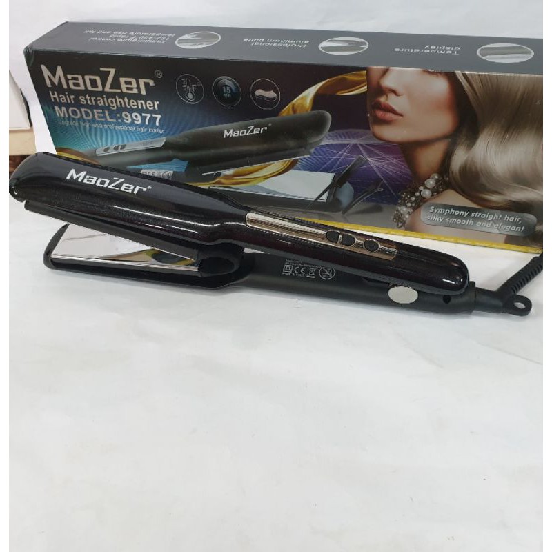 Alat Catokan Rambut Plat Besar Maozer Rebonding Lurus Dan Keriting Curler Rambut Catok 2in1Termurah