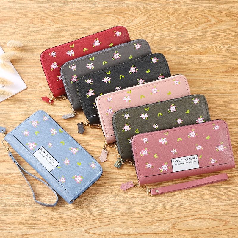 DOMPET WANITA PANJANG BUNGA CLASSIC