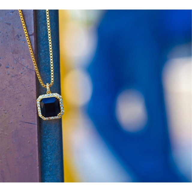 Money Bag Iced out necklace