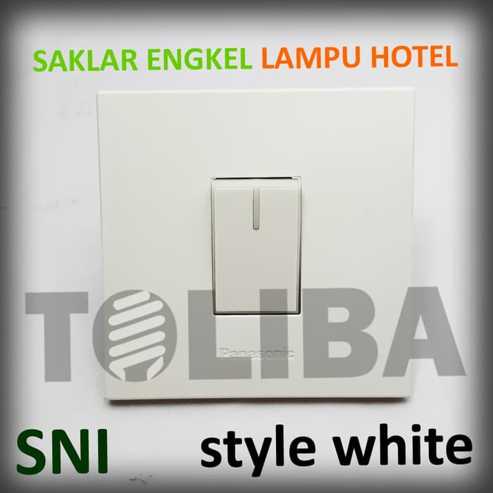 saklar engkel lampu hotel panasonic style white minimalis tangga inbow ib sni