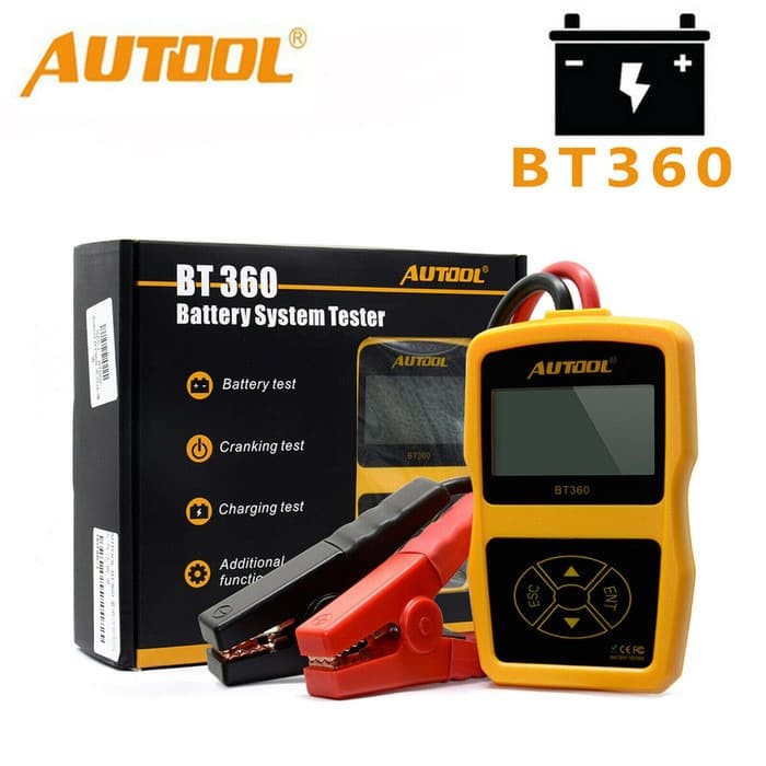 alat test aki tester baterai 12V CCA BT 360 autool battery tester