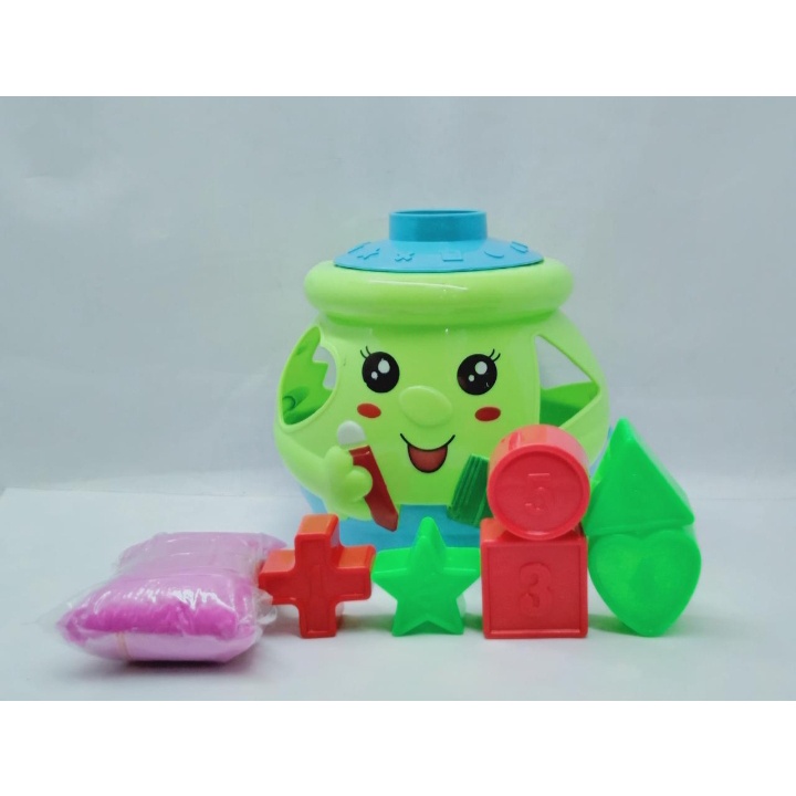 SH158 - Mainan Sorting Puzzle Cetakan Pasir Bentuk Mangkok Kinetic Sand Bowl Sh 158