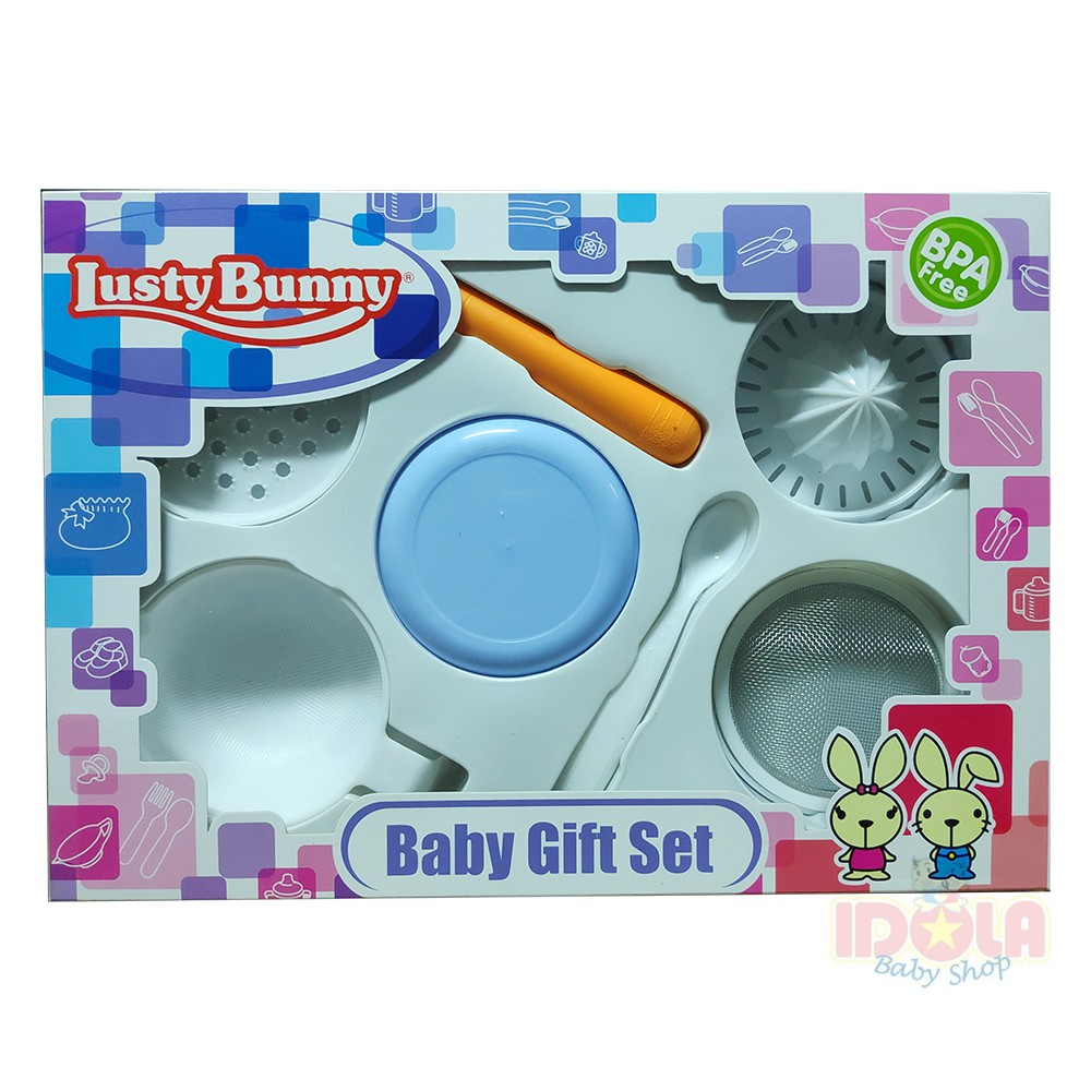 Lusty Bunny Baby Gift Set LB-1841 Food Maker Feeding set Paket Kado Bayi