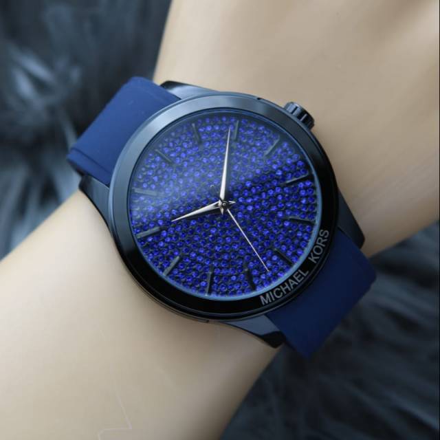 JAM TANGAN MK RUBBER TANGGAL NEW