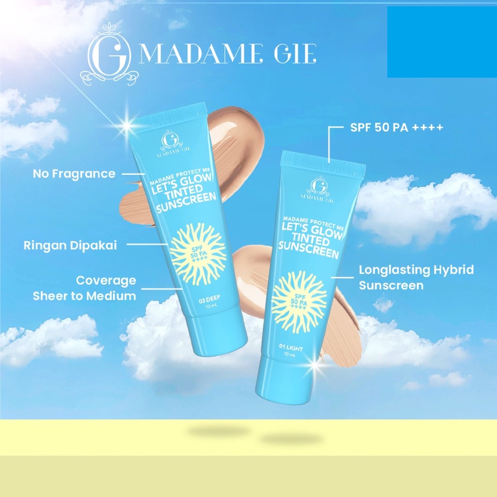 MADAME GIE Protect Me SPF 30 w Aloe Vera Sunscreen 60mL | sunblock tabir surya sun block (KIM)