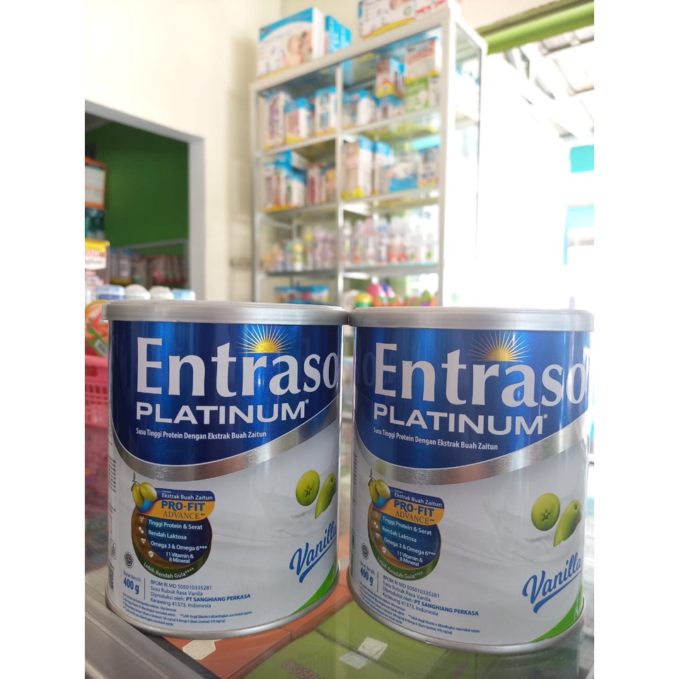 

ENTRASOL PLATINUM VANILA 400gr // Susu Tinggi Protein