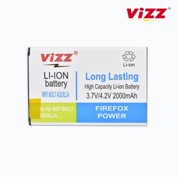 Baterai Vizz Bolt Wifi Aquilla Original