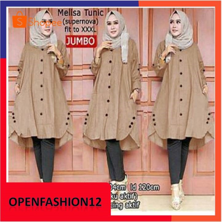 MELISA / Tunik muslimah/ tunik remaja/ tunik terbaru/tunik 2020/tunik kekinian murah jumbo XXL