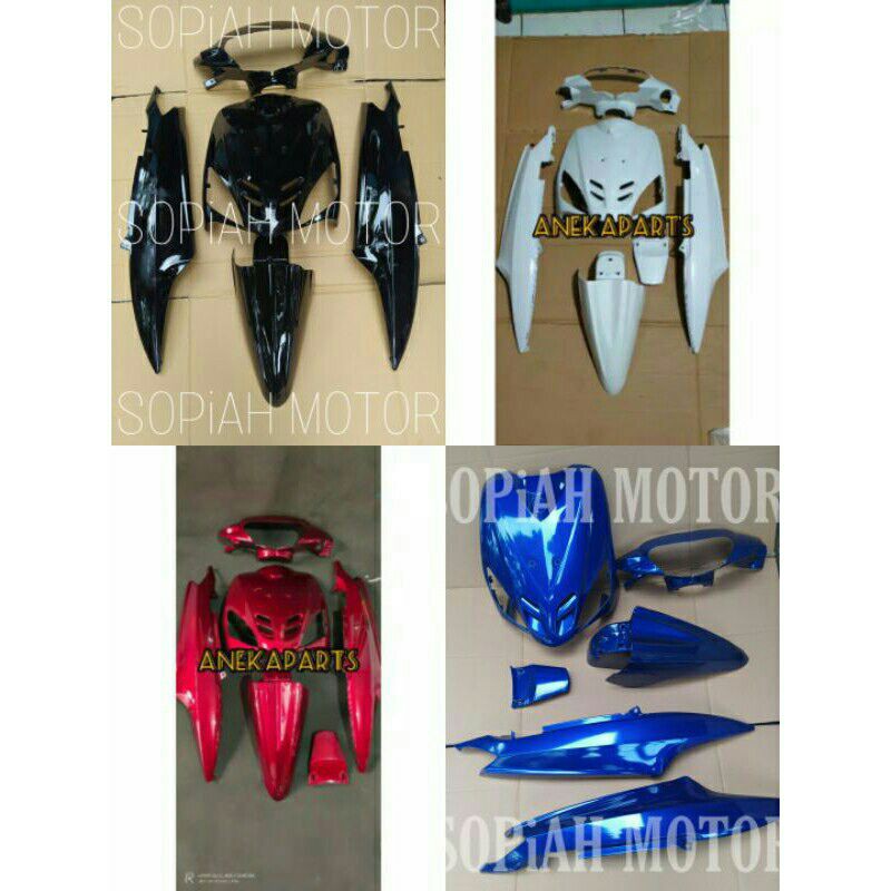Cover Body halus bodi Halus Mio Sporty mio lama 2005 2006 2007  Hitam merah putih biru kuning