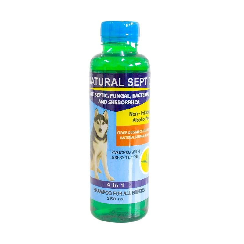 Shampo Anjing NATURAL SEPTIC Dog 250ml Anti Bakteri Jamur Kutu Ketombe