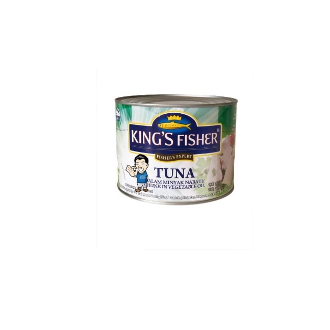 

King's Fisher Tuna In Oil Canned-Daging Tuna Minyak dalam Kaleng 1800g