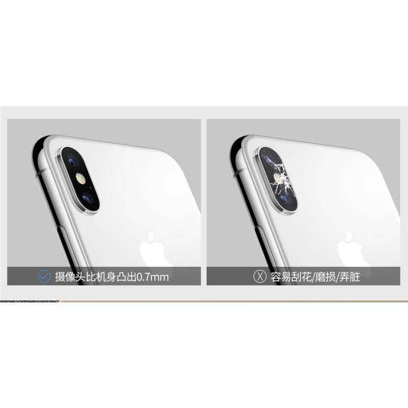 1 Pc Pelindung Lensa Kamera Belakang Bahan Tempered Glass Untuk iphone X XS MAX XR