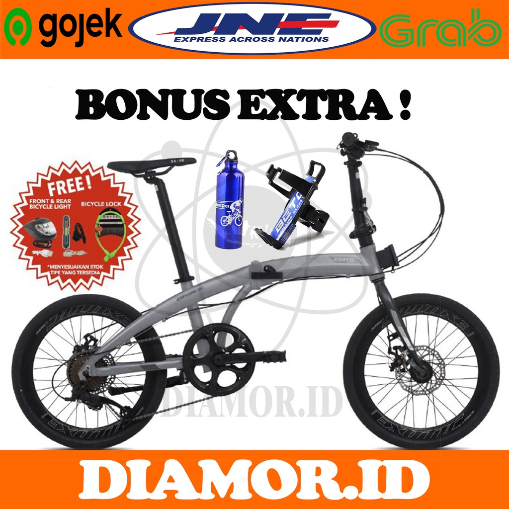 EXOTIC EXPLORE 150 Sepeda Lipat 20 Inch Alloy 9 Speed