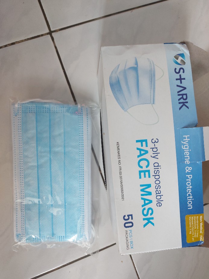 Jual Masker S Ark 3 Ply Disposable Isi 50pcs Shopee Indonesia