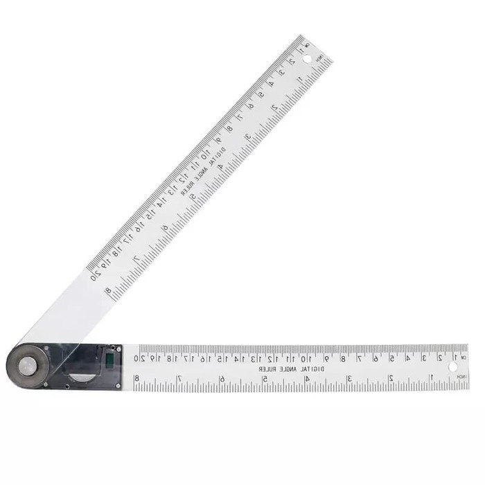 Goniometer Digital Angle Ruler Protactor Penggaris Bujur Derajat 200mm 2in1