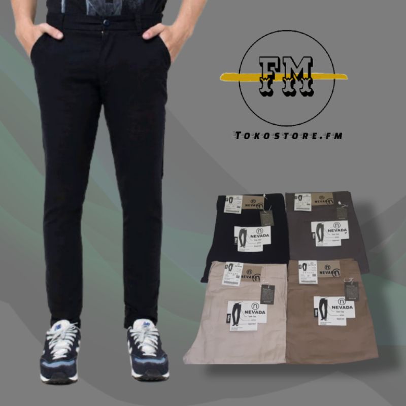 Celana Chino Pria Panjang Premium Slimfit Strech Modern