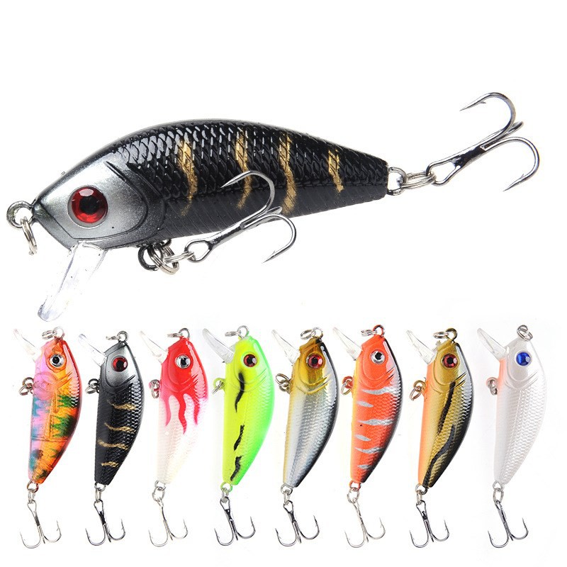 80Pcs Minnow Umpan Pancing Swimbait Fishing Lure Ikan Bass Bait Kail Memancing Wobbler Tackle