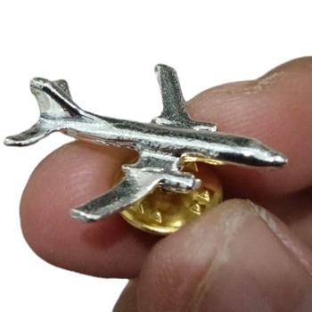 Pin Pesawat Airbus Gold / SILVER Original Buat di kerah baju Pilot Amc teknik penerbangan dan pramug