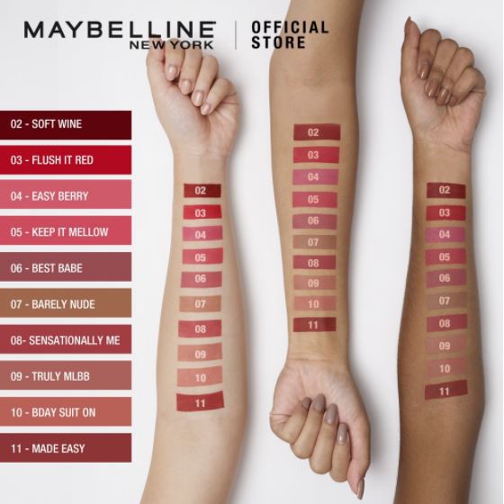 Maybelline Color Sensational Liquid Lipstick Make Up Lipstik (Matte Lipcream) - Sensationally Me