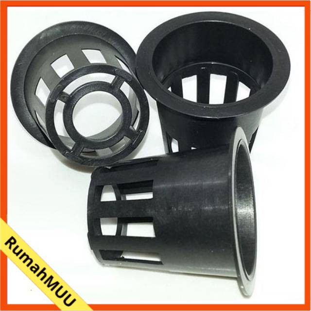 Net Pot Hidroponik 5cm ( 1 PCS) Hitam perlengkapan instalasi hidroponik rumahan sederhana RumahMUU