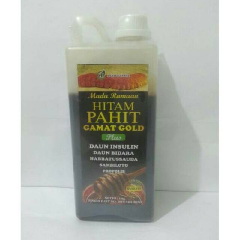 

Madu Ramuan Hitam Pahit Gamat Gold 1kl Mengobati Segalam Macam Penyakit