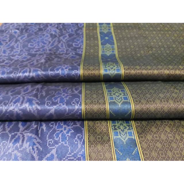 Kain tenun songket baron biru 3 dimensi terbaru