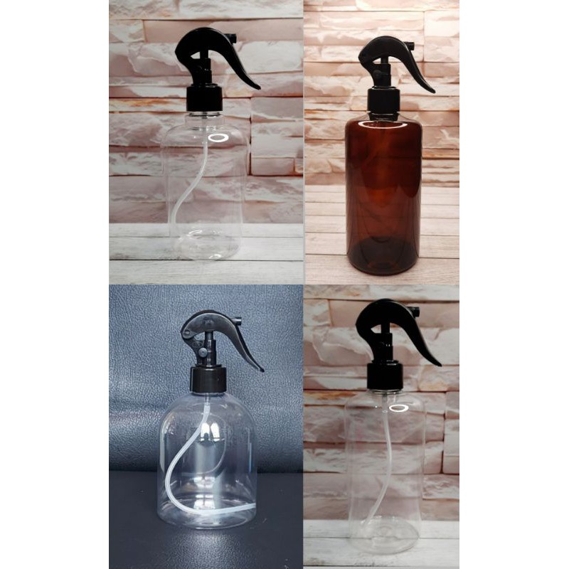 Botol Spray 500ml / Botol Spray Trigger 500ml / 400ml Botol Trigger Bening / Amber 500ml Neck 28