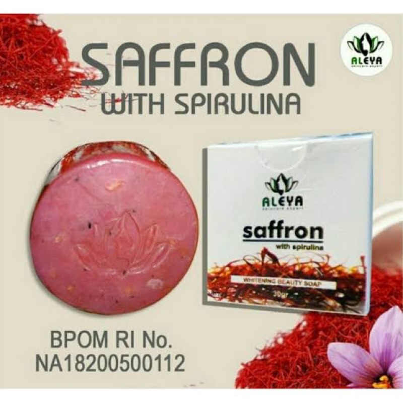 Sabun batang saffron safron aleya 100% ASLI ORIGINAL
