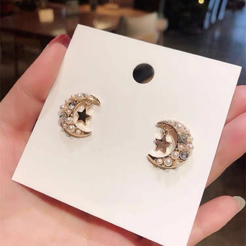 Anting（E288） Gantung Mutiara Air Tawar Lapis Silver Sterling 925 untuk Fashion Wanita Mutiara anting