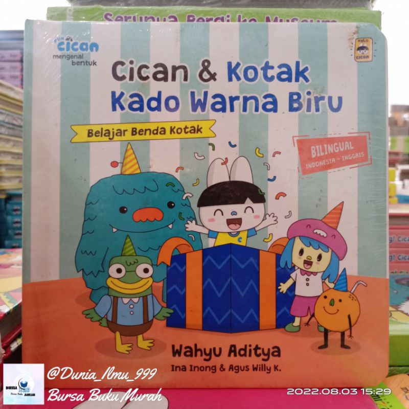 

SERI FUN CICAN: CICAN & KOTAK KADO WARNA BIRU (BOARDBOOK) . SKU : BX-563 . TOKO : DUNIA _ ILMU _ 999
