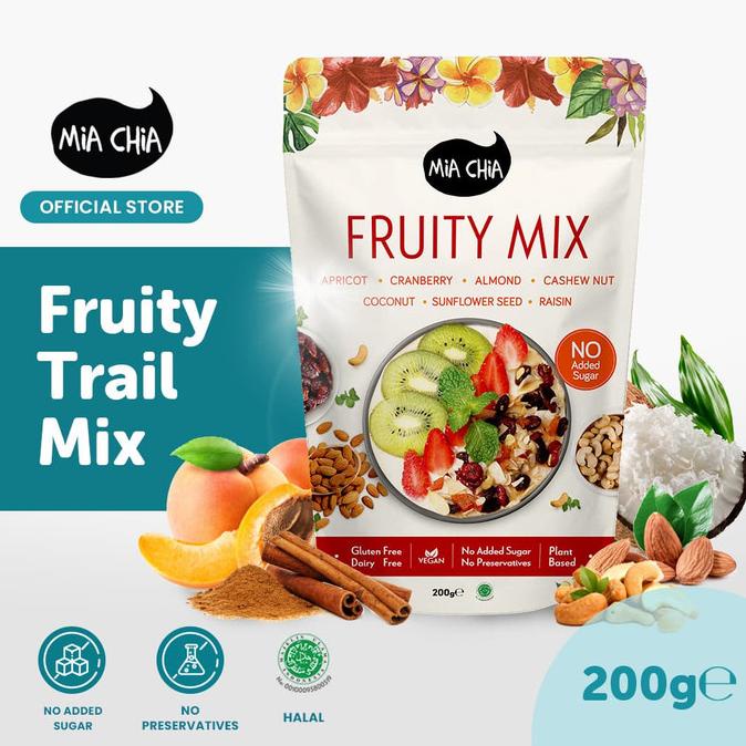 

GRATIS ONGKIR Healthy Snack Mia Chia Fruity Mix 200g AP151
