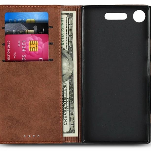 SOFTCASE FLIP COVER SONY XPERIA XZ1 5.2INCH CASE DOMPET SONY SOV36