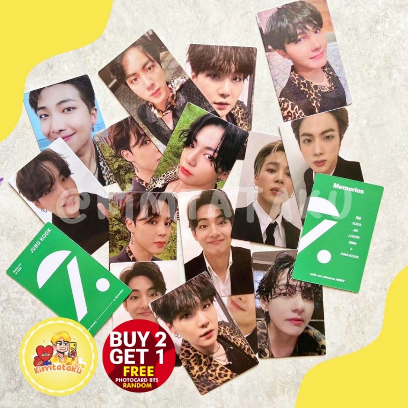 BTS unofficial photocard DVD BLURAY MEMORIES 2020 taehyung jungkook