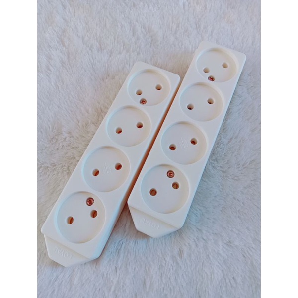 stopkontak tipis lubang 4 loyal