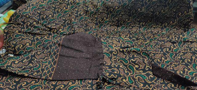 Atasan Blouse Batik Wanita Modern Fashion Wanita Kekinian Brokat Batik