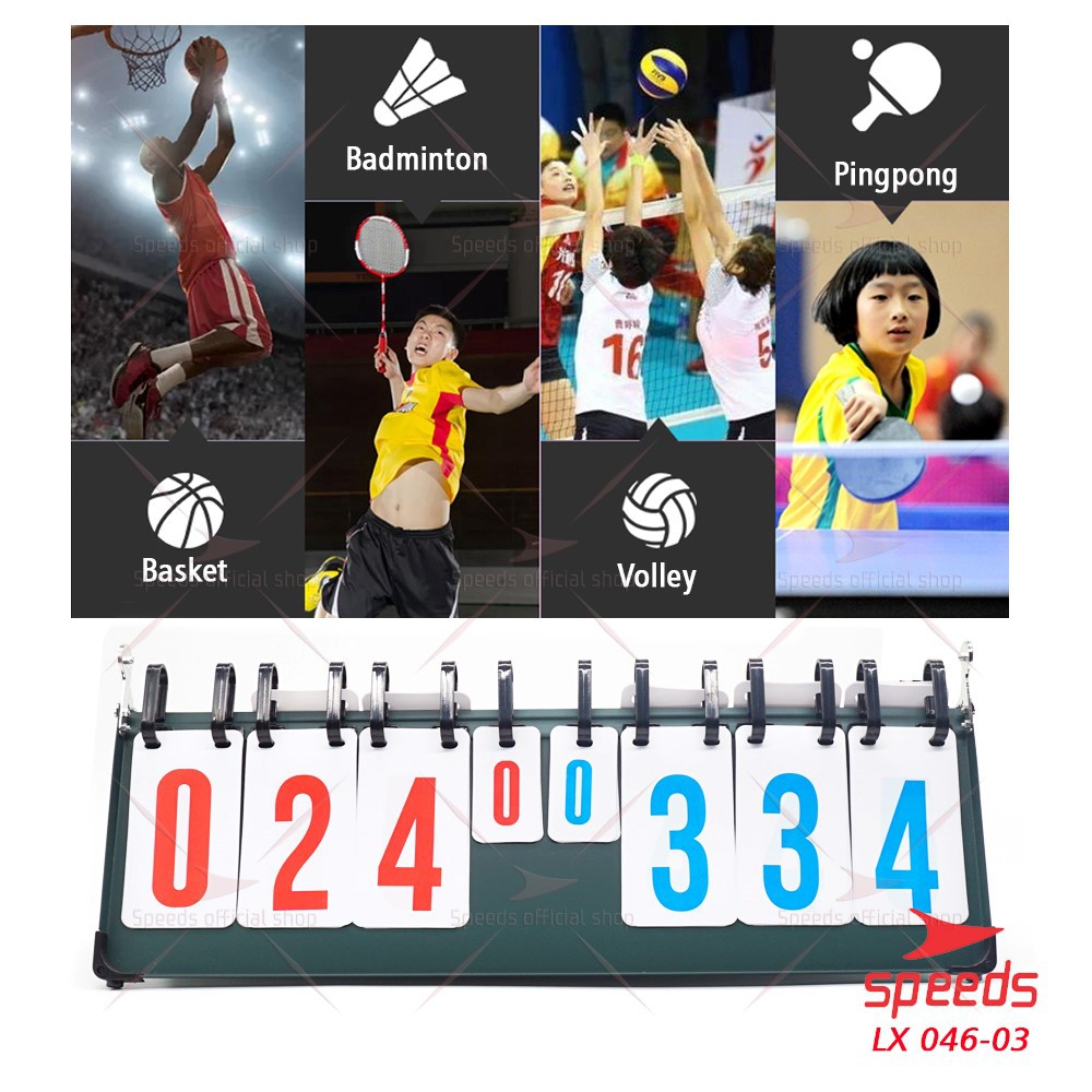 SPEEDS Score Board / Papan Skor 8 digit untuk Futsal Sepak Bola berkualitas 046-3