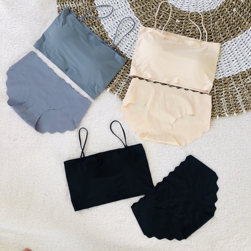 COD ELLY SET SEAMLESS (bralette push up panties seamless,cd seamless,bra seamless,lingerie)