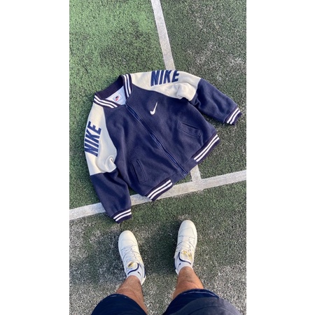 NIKE VINTAGE VARSITY JACKET BIG LOGO 90'S ORIGINAL