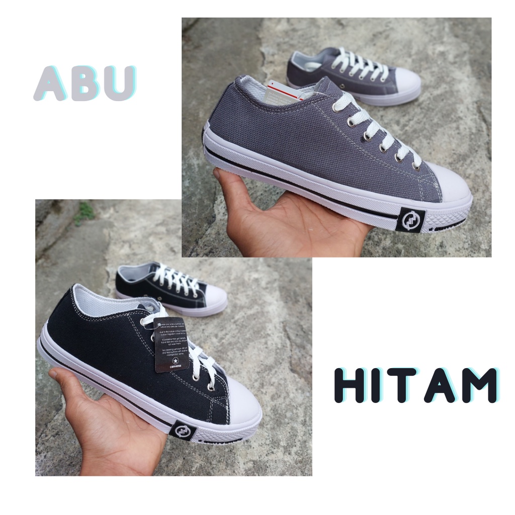 Sepatu Wanita Sneakers All Star Kasual Hitam - SC