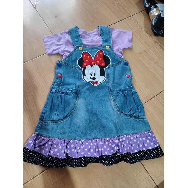 Dress jeans Anak 3-4 tahun