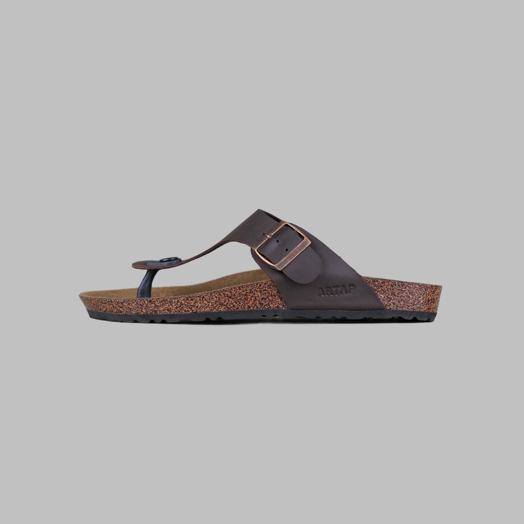 ARTAP Footwear - Sandal Kulit Asli Pria - Toulor CH Brown