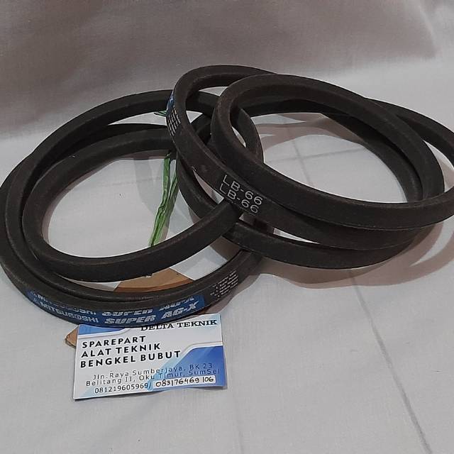 V Belt / Fanbelt / Vanbelt LB-66 (VBelt Ayakan Kubota DC-70 Combine Harvester)