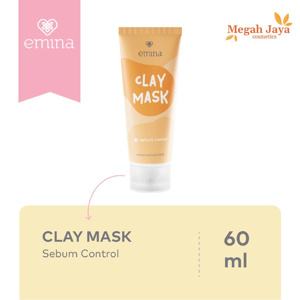 EMINA CLAY MASK SEBUM CONTROL 60 ML (KUNING) @MJ