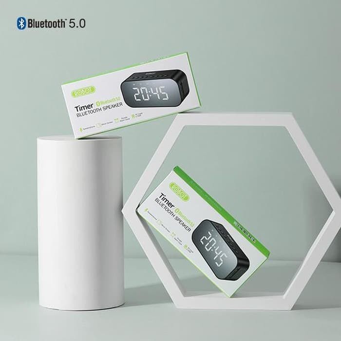 NA - Speaker Bluetooth Dengan Jam LED - Speaker Bluetooth With Led RB550