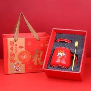 READY Gelas mug kerbau hampers gift set imlek chinese new year 2021