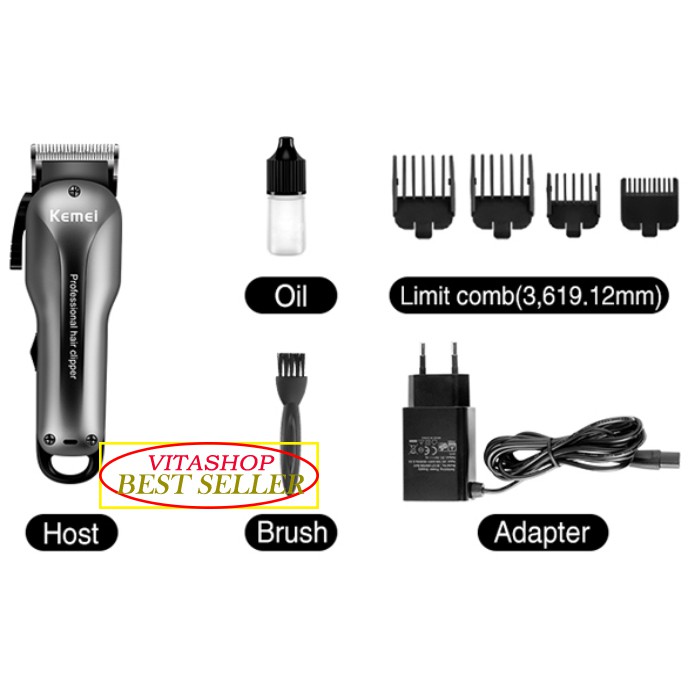 ALAT CUKUR RAMBUT KEMEI KM 2603 MESIN ALAT CUKUR CAS CORDLESS CLIPPER