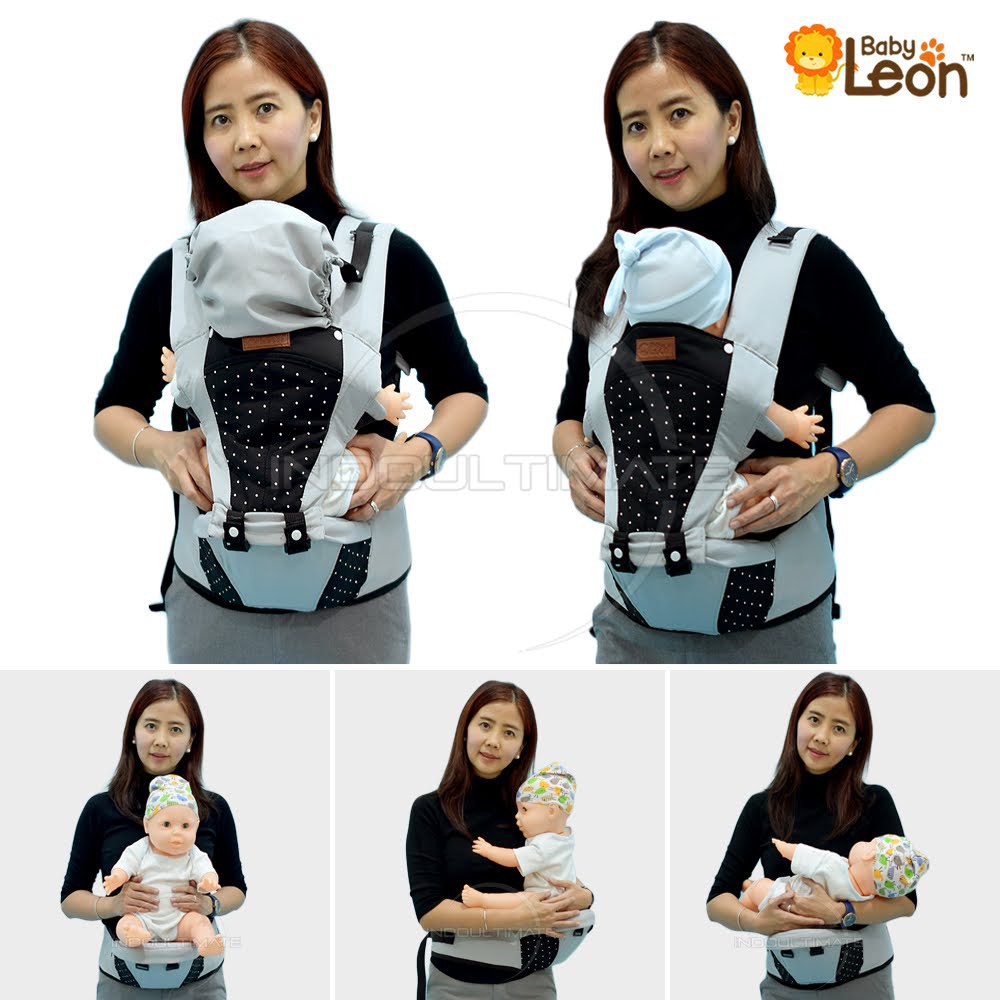 Gendongan Bayi Depan Hipseat BABY LEON Baby Carrier Hipseat Bayi Perlengkapan Bayi BY-6071 geos